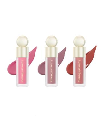 3 Pcs Soft Liquid Blush  Beauty Blush Makeup for Long-Lasting  Natural Skin Tint  Moisturizing Face Blush Stick for Cheek  Natural Matte Finish Looking(02Happy+03Hope+04Love)