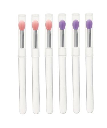 Ipetboom 6pcs Silicone Lip Brush Lip Gloss Brush Lip Applicator Lip Brush Lip Balm Brush Eyeshadow Eyeshadow Brush Applicator Women Makeup Tool Lipstick Applicator
