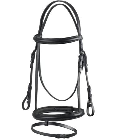 Buy Start Simple Bridle with Reins - Black English Combined Riding Strap for Shetland Pony Thoroughbred & Warmblood - Durable Leather Bridle 19mm - Buy Online on SooperMarket.com