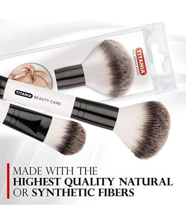Titania Professional Concealer Brush - Round Flatted-Tip | Wooden Shaft for Effortless Makeup Application & Blending - Daily Beauty Essential - Buy Online on SooperMarket.com