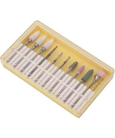 Set of 10 Nail Drills Nail Polish Machine Nail Care Tool Accessories (Grinding head set BH-01) - Buy Online on SooperMarket.com