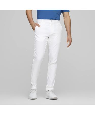 PUMA GOLF Men's Dealer Tailored Pant White Glow 30W x 30L