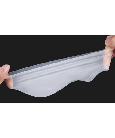 Milists Silicone Heel Protectors - Open Toe Slide-Resistant Socks for Cracked Heel Repair - Unisex Gel Sleeve - White - Buy Online on SooperMarket.com