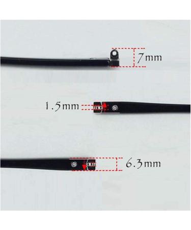 RANARA Replacement Eyeglass End Tips - Durable Plastic Arms & Accessories in Black | 1 Pair Eyeglass Replacement Temples for International Shipping - Buy Online on SooperMarket.com