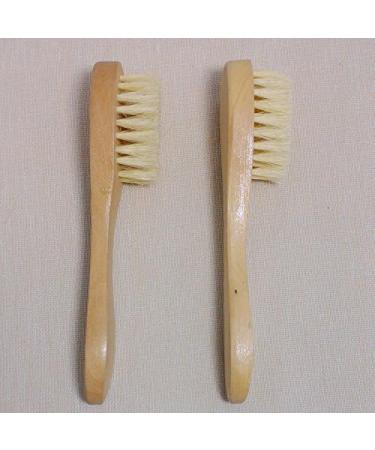 Hiibaby 2PCS Facial Cleaning Exfoliate Brush Facial Skin Care Tool Pore Cleaner Brush with High Grade wood Holder and Soft Bristle 100% Natural Bristles - Buy Online on SooperMarket.com