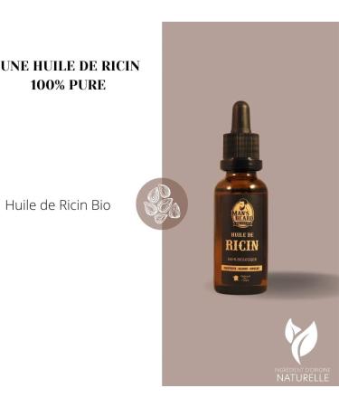 100% Organic Castor Oil for Men - Pure & Natural Beard Hair & Nail Care | 30ml - Buy Online on SooperMarket.com