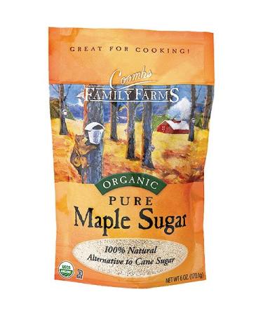 Coombs Family Farms, Organic Pure Maple Sugar, 6 oz (170 g), 100% Natural, Pack of 3