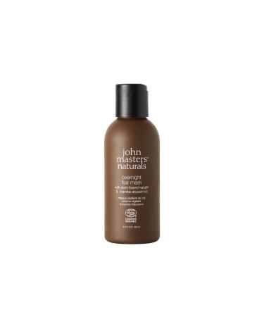 John Masters Naturals Overnight Hair Mask 4.2 oz | Plant Based Keratin & Crambe Abyssinica | 99% Natural | COSMOs Organic Certified | Bond Building | Vegan