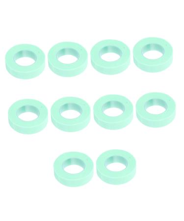 DOITOOL 10 Rolls Eyelash Tape Duct Tape Makeup Eyelash Tape Makeup Supplies Lash Supplies Beauty Salon Strip Adhesive Tape Eyelashes Grafting Supply Non-Woven Tape Pipeline Tool 900x1.1cm Green