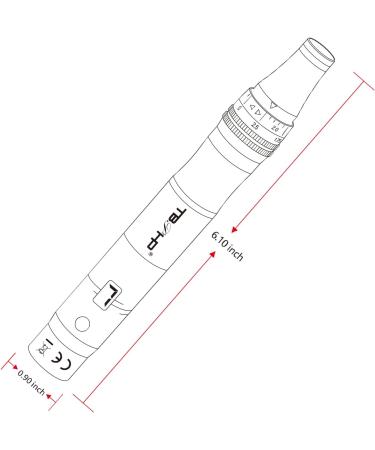 TBPHP Dermapen M1 Upgraded Electric Wireless Beauty Pen LCD Screen with 12 Replacement Cartridges (Silver) - Buy Online on SooperMarket.com