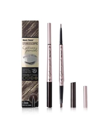 Vtrem Double-Headed Eyebrow Pencil - Waterproof Smudge-Proof Long-Lasting Fine Carving Eyebrow Pen (2# Light Coffee) - Perfect for Natural Eyebrows | International Shipping - Buy Online on SooperMarket.com