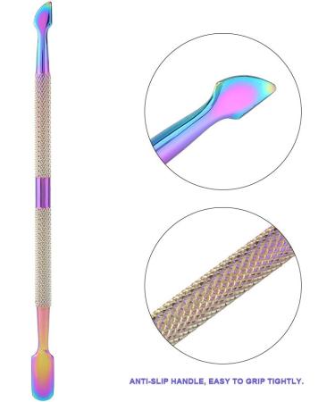 Cuticle Pusher Stainless Steel Nail Perfection Tool Dead Skin Removal Pedicure Nails Cleaner Nail Art Manicure Tool for Fingernails and Toenails (F505) - Buy Online on SooperMarket.com