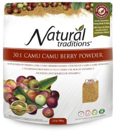Camu Camu Powder 100g -Raw Food Diet- Brand: Organic Traditions