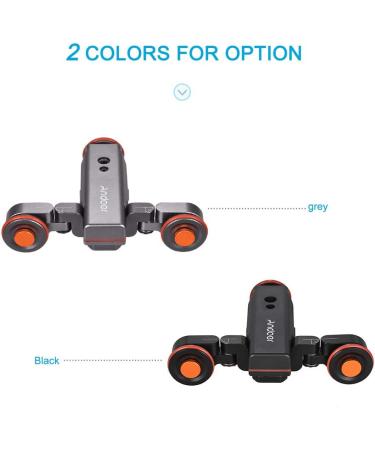 Andoer Track Dolly L4 PRO: Motorized 3-Wheel Camera Dolly with Wireless Remote Control - Gray - Buy Online on SooperMarket.com
