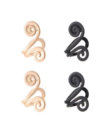 Acupressure Earrings Non Pierced Ears Earrings Magnetic Ear Ornament Ear Cuff Clip Acupressure Slimming Earrings for Weight Loss Women 2pair-b