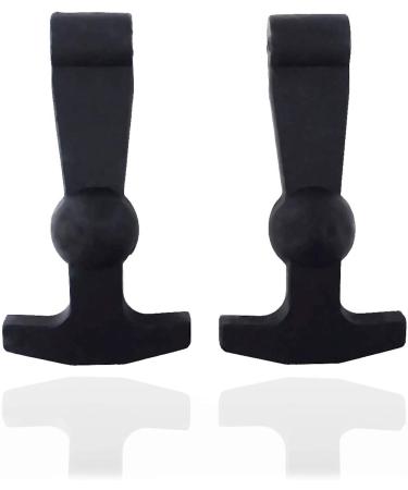 Cooler Latches Replacement for Yeti RTIC Lid Latch Parts(2 Pack) Compatible with Yeti Coolers T-Latches Made of Premium Hard Durable Rubber black