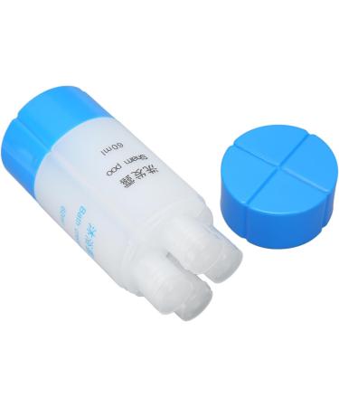 Verdant Touch Toiletries Bottle 4 in 1 Travel Bottle Leak Proof Pre Printed Refillable Toiletries Container for Shampoo Lotion 60ml Blue - Buy Online on SooperMarket.com