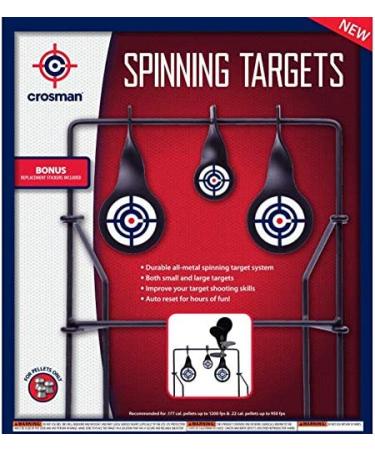 Crosman CSLT Metal Spinning Target for .177 & .22 Caliber Pellets - Black - Buy Online on SooperMarket.com