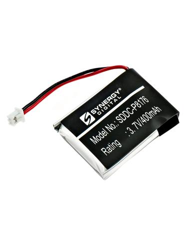 Synergy Digital Dog Collar Battery Compatible with Educator ET-300TS Transmitter Dog Collar (Li-Pol 3.7V 400mAh) Ultra High Capacity Replacement for Educator PL-762229 V2015-E05 Battery