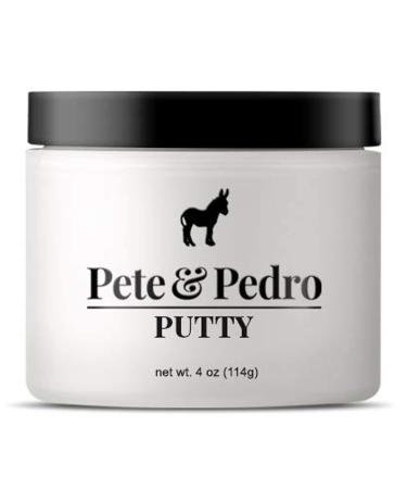 Pete & Pedro PUTTY - Hair Putty for Men | Strong Hold and Matte Finish, Low Shine Hair Clay | As Seen on Shark Tank, 4 oz. 4 Ounce (Pack of 1)