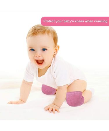 Baby Head Protector & Knee Pads Set | Infant Safety Helmet & Walking Pad Combo (Pink Forest) | Suitable for Age 6-36 Months - Buy Online on SooperMarket.com