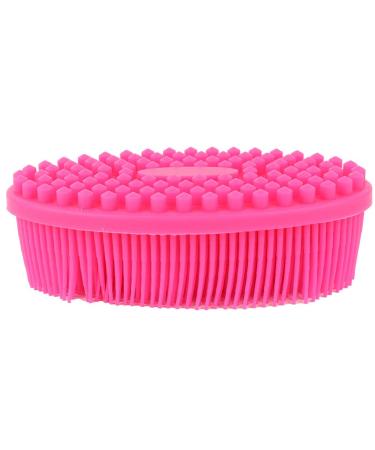 Silicone Baby Bath Brush Sensory Brush Shower Skin Massage Brush for Baby Body Hair Washer (Pink)