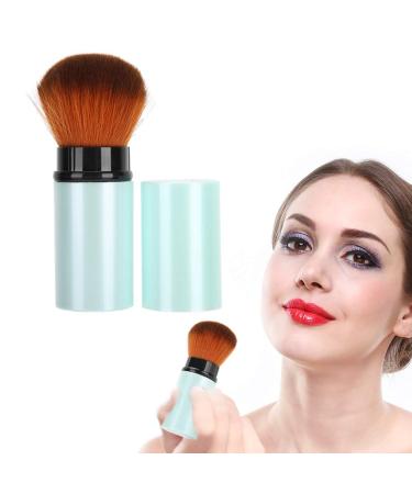 Portable Powder Brush for Flawless Makeup | Travel-Friendly Cosmetic Brush with Lid - Ideal for Blush & Primer - Buy Online on SooperMarket.com