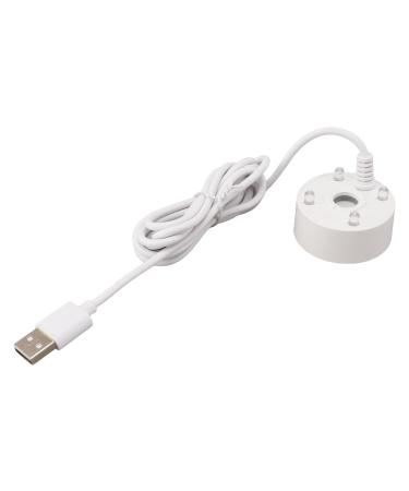 Fog producer USB fog producer with RGB LED lights ultrasound fog for ponds Wigwams aquariums environmentally friendly fog producers without heat easy to use 5 V White
