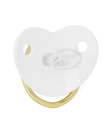 Baby Pacifier Set - Silicone Bling Pacifiers for Comfort & Sleep | Exquisite White Design | Shop Internationally - Buy Online on SooperMarket.com