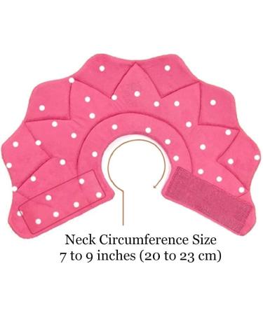 SunGrow Soft Cat Recovery Cone Collar for Easy Nail Cutting - Pink Polka (S 7.5-9 Neck) - Buy Online on SooperMarket.com