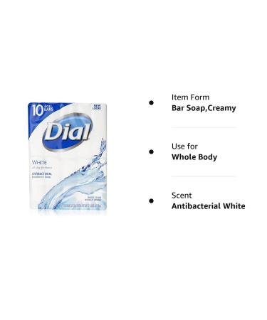 Dial Antibacterial Bar Soap White 3.2 oz - Pack of 36 Bars - Buy Online on SooperMarket.com
