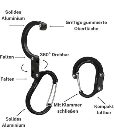 Gear Aid Heroclip Mini Carabiners & Hooks - Versatile Attachments for Pockets Lanterns Tools & More | International Shipping Available - Buy Online on SooperMarket.com