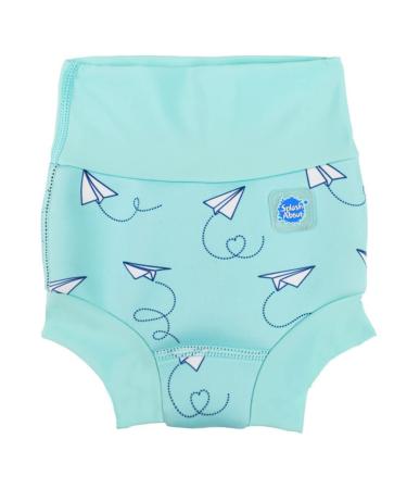 Splash About Baby & Toddler Happy Nappy Reusable Swim Nappy Paper Planes 3-6 Months