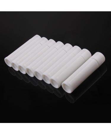 Buy HugeStore 5ML White Empty Plastic Lip Balm Tubes - 50pcs Lipstick Containers with Caps for eCommerce Shipping Worldwide - Buy Online on SooperMarket.com