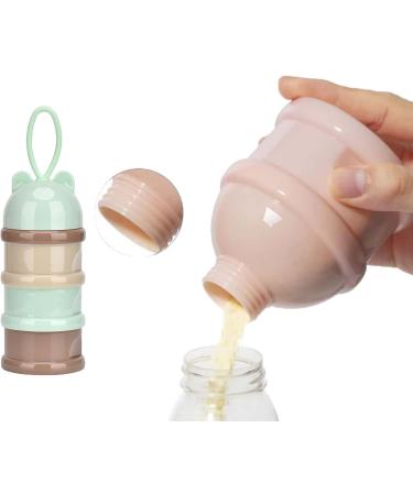 Stackable Baby Formula Dispenser with 4 Twist Lock Compartments - Light Purple - Buy Online on SooperMarket.com