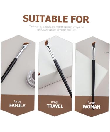 KALLORY 6pcs Eyebrow Brush Gel Eyeliner Gel Liner Eyeliner Makeup Supplies Cosmetic Brush Flat Head Miss Die 16X1CM As Shown - Buy Online on SooperMarket.com