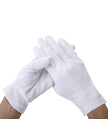 Sevenmye 6 Pairs Moisturizing Cotton Gloves | White Cosmetic & Spa Gloves for Soft Skin - Buy Online on SooperMarket.com
