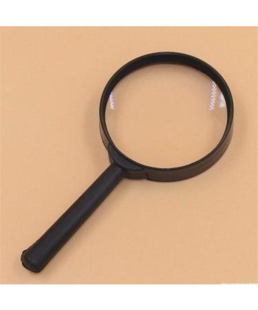 75mm Black Portable Magnifying Glass Magnifier for Reading Practical - Buy Online on SooperMarket.com