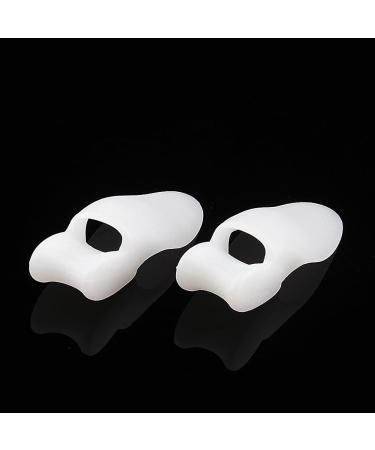 Bunion Cushion Protector 1 Pair - Silicone Toe Spreader & Straightener for Women Men | White Bunion Corrector Foot Pad - Buy Online on SooperMarket.com