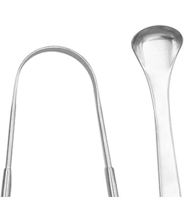 Stainless Steel Tongue Scraper Set - Safe & Easy Tongue Cleaner for Bad Breath Relief | International Shipping - Buy Online on SooperMarket.com