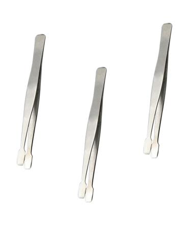 Villcase 3st ducking beak clip aid clip hobby tinker tweezers eyelash applianter tweezers make your own gimmick twice bent tweezers duck snack clip stainless steel jewelry work