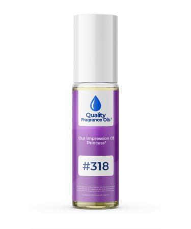 Quality Fragrance Oils' Impression #318 Inspired by VW Princess for Women (10ml Roll On) Princess for Women Impression #318 0.34 Fl Oz (Pack of 1)