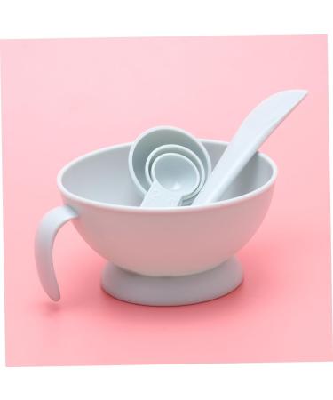 minkissy 1 Set Spatula Bowl Facial Stick Facial Spoon Measuring Spoons DIY Cosmetic Tool Kit DIY Facemask Kit Cosmetology Kit Facial Bowl Mix Brush 12X12cm Blue - Buy Online on SooperMarket.com