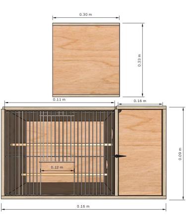 Budgie Breeder Nest Boxes (Breeder Cage Deluxe) - Buy Online on SooperMarket.com