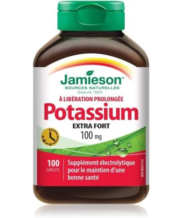Jamieson Potassium 100mg 100 Caplets & MegaCal Calcium 650mg 100+20 Tablets Mineral Supplement+ Calcium 650mg - Buy Online on SooperMarket.com