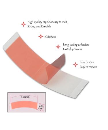 PRIZOM Red Wig Tape for Lace Wigs 36 Pieces Strong Double Sided Waterproof Adhesive Tape Strips Wig Tape for Toupee Lace Wig Easy to Use - Buy Online on SooperMarket.com