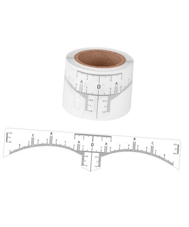 Mikinona Clear Sticker 50pcs Makeup Rulers Eyebrow Positioning Shaper Markers Mappers Drawing Professional Shapers