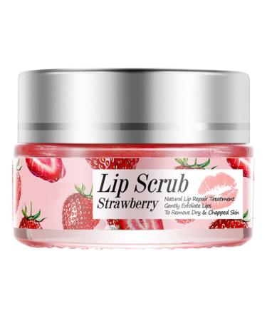 Lip Scrub Exfoliator Lip Overnights Moisturizer Sleeping Cream Lip Repair Balm Strawberry