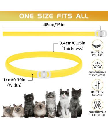 YOTANGO Cat Collar Repellent 1 Pack Cat Collar-Built-in Pant-Based Formula Strong Repellency Slow Release Pleasant Aroma Waterproof (Yellow) - Buy Online on SooperMarket.com