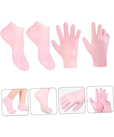 minkissy 1 Set Hydrating Sock Gloves Foot Care Socks Gloves Boat Socks Moisturizing Socks and Gloves Silicone Heel Cover Remover Socks Cuticles Socks Gloves Beauty Hand Sebs Spa Soft - Buy Online on SooperMarket.com
